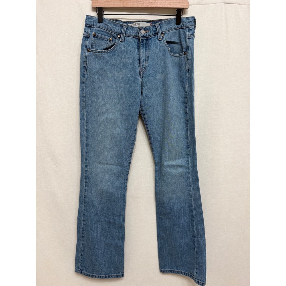 Levis 515 Nouveau Bootcut Stretch Denim Jeans Womens 10L Light Wash Y2K